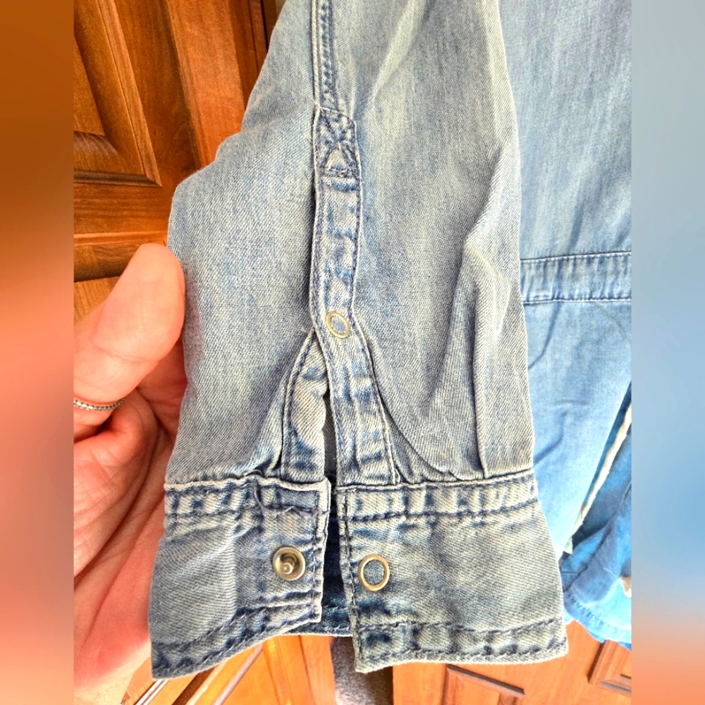 Blank NYC Light Blue Denim Jumpsuit Romper - Picture 6 of 15